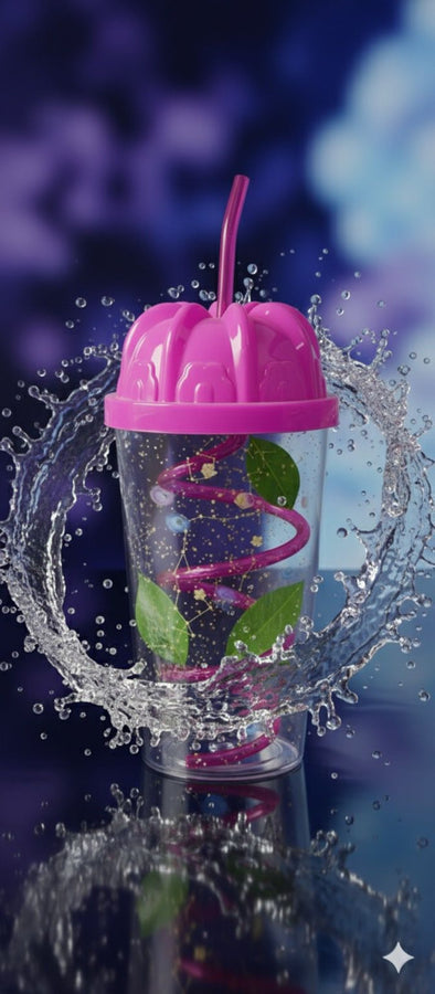 Luxury Kids Tumbler Cup with Straw – Colorful & Fun Design