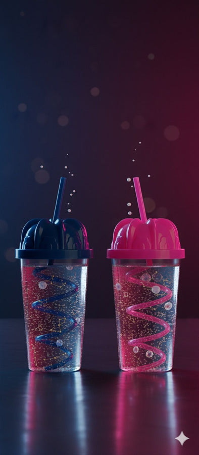 Luxury Kids Tumbler Cup with Straw – Colorful & Fun Design