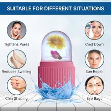Silicone Ice Roller Massager – Face, Eyes & Neck Care