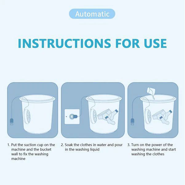 Mini Portable Turbo Washing Machine