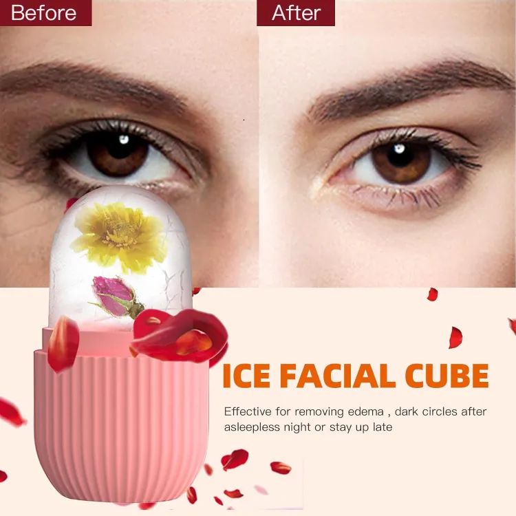 Silicone Ice Roller Massager – Face, Eyes & Neck Care