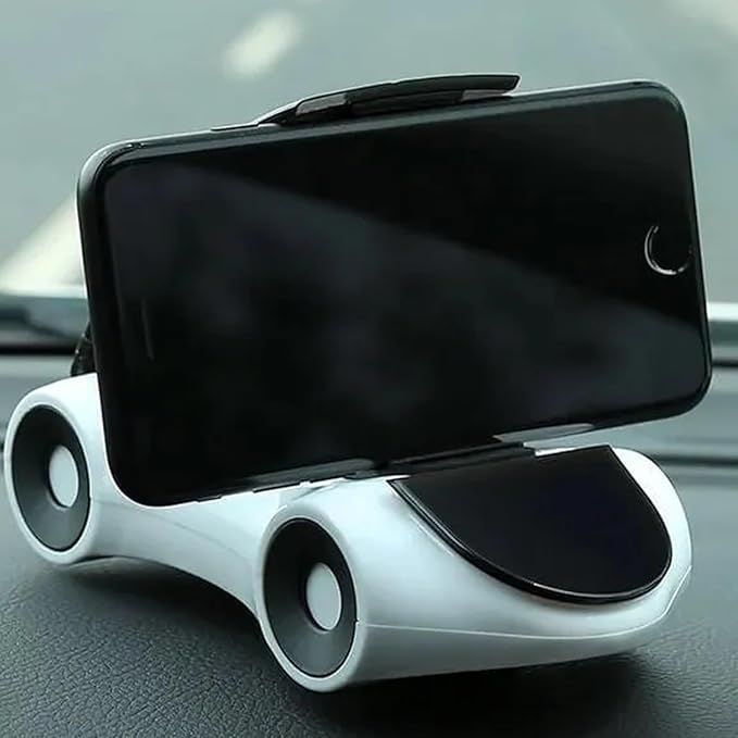 Car Shape Clip Phone Holder – Adjustable 360° Rotating Sports Car Design | Universal Dashboard Mobile Stand