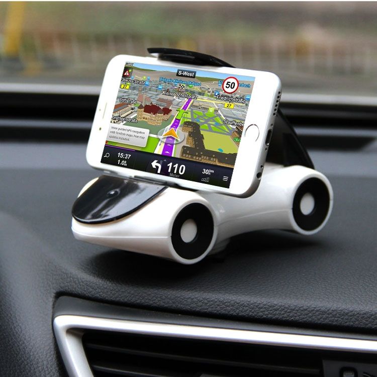 Car Shape Clip Phone Holder – Adjustable 360° Rotating Sports Car Design | Universal Dashboard Mobile Stand