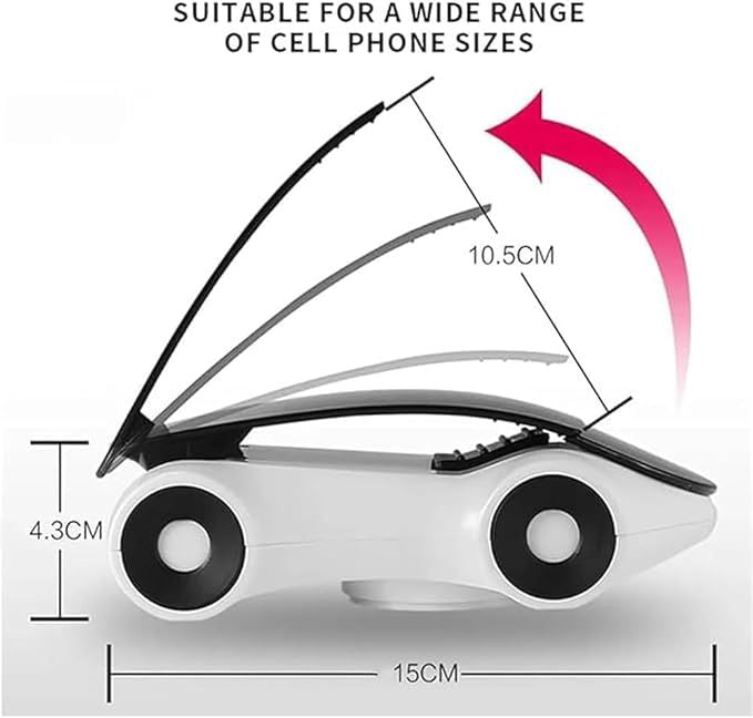 Car Shape Clip Phone Holder – Adjustable 360° Rotating Sports Car Design | Universal Dashboard Mobile Stand