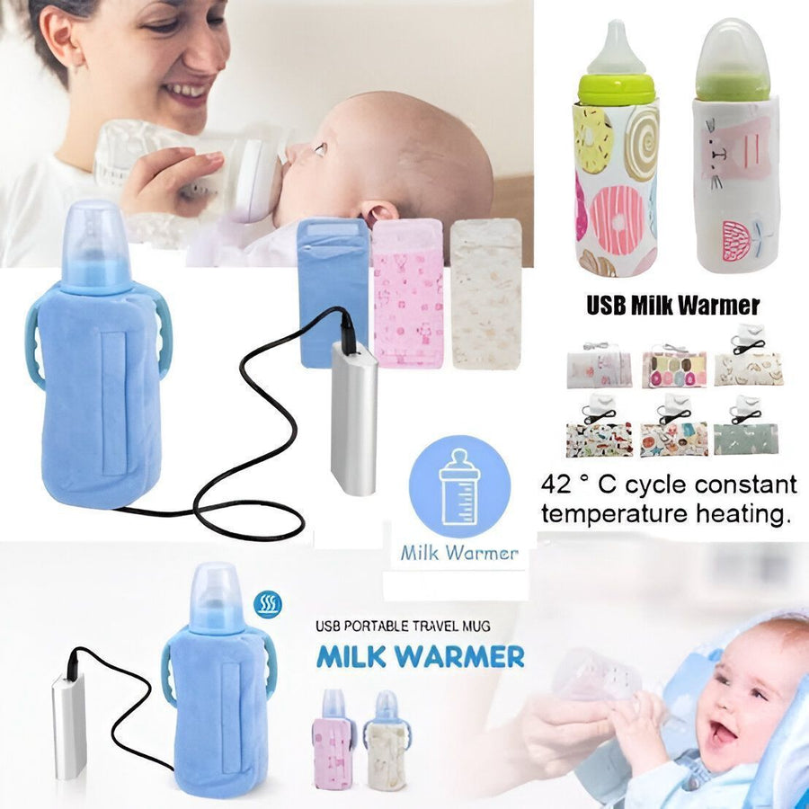 USB Milk Bottle Warmer – Portable Baby Feeder & Beverage Heating Bag | Multifunction Mug, Coffee & Tea Warmer